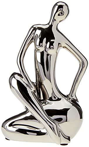 Estatueta Mulher Prata Adely Prata