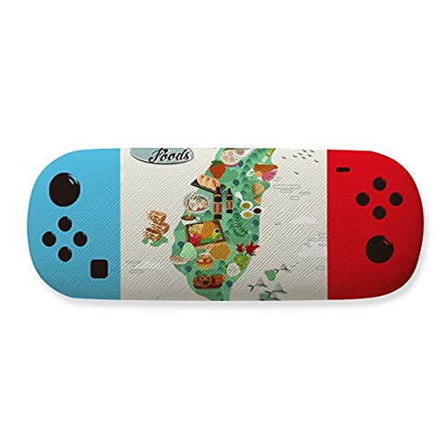 Étui de rangement pour lunettes motif carte de Taïwan rigide