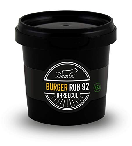 BBQ Burger Rub 92 Bembo – 450 g - Mix Spezie per Hamburger, Polpette e Carne Macinata – Rub Barbecue per Marinatura a Secco – Ideale per Griglia e BBQ – Made in Italy
