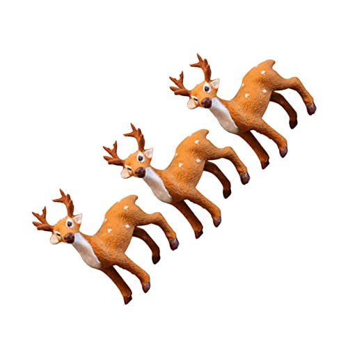 Cabilock 3 STÜCKE Teiliges Plüsch Simulation Elch Weihnachtsdeko...