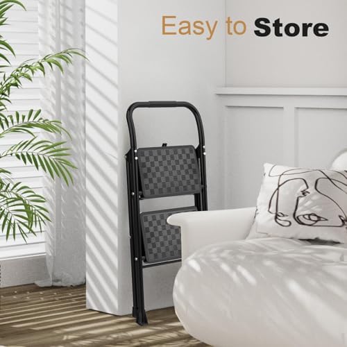 HBTower 2 Step Ladder, Step Stool for Adults - 4