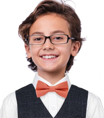 Image of Pre-Tied Adjustable Solid Tuxedo Bow Tie for Boys and Men