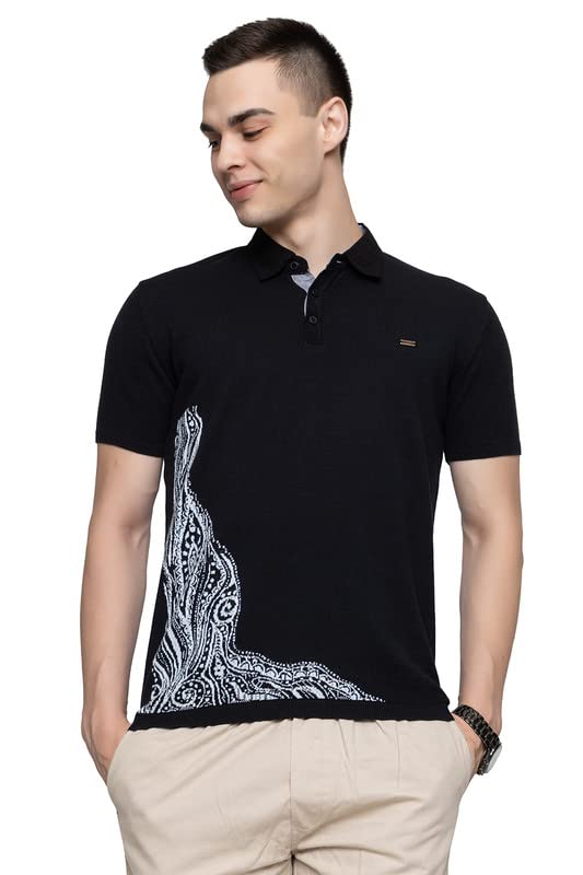 Image of Armisto Men's 100% Cotton Fancy Party Polo T-Shirt /Neutral Colour