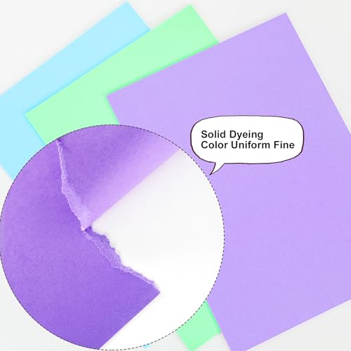 100 Sheets Colored Cardstock 8.5" x 11", 65lb 180gsm Bulk Construction Paper, 20 Assorted Bright Colors Card Stock for School Projects, Office Printing, DIY Crafts, Card Making & Scrapbooking by CozyNestMo - Image 5