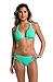 La Blanca Women's Island Goddess Halter Triangle Swimsuit Top Seafoam