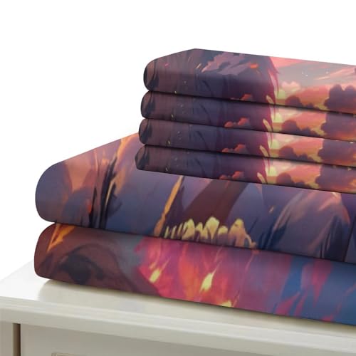 Parure de lit lion 135x200 de qualité supérieure avec impression 3D haute définition durable - 6