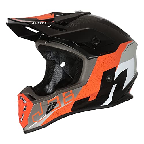 Casco Just 1 J38 Korner Orange Black Gloss Taglia S ( 55/56 cm )
