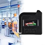 Besttoolifes Tragbarer Batterietester für AA AAA C D 9 V – Handspannungsmesser für 1,5 V und 9 V Alkaline-Zellen – Batteriezustandsanzeige mit farbcodierter Skala