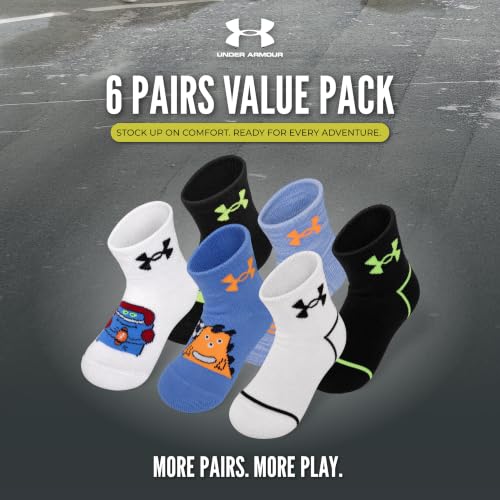 Image of Under Armour boys Multi Pack Quarter Sock