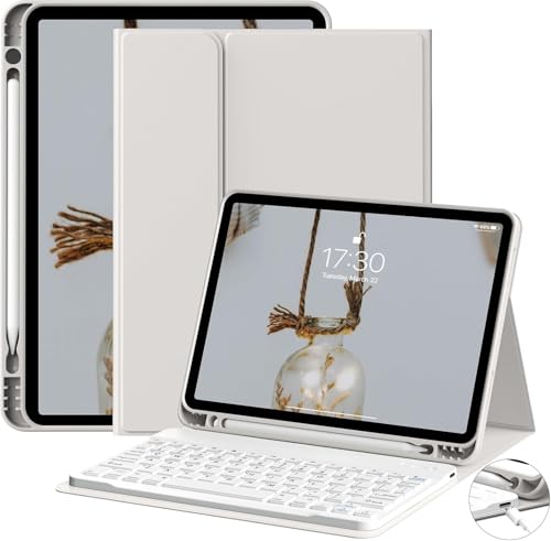 GKABXY Keyboard Case for iPad Air 11 inch M3/M2 (2025/2024) & iPad Air 5th/4th Gen (2022/2020) 10.9-inch