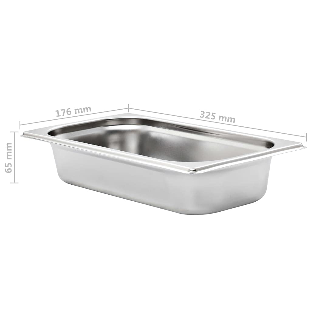 Genérico Bandejas Gastronorm 8 unidades GN 1/3 65 mm acero inoxidable,Casa y jardín,Cocina y comedor,Accesorios para aparatos de cocina,Accesorios para mesas de vapor,Cubetas para mesas de vapor,50894