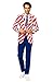 Produktbild OppoSuits Herren-Stars und Stripes Party Kostüm Anzug, United Stripes, EU 54