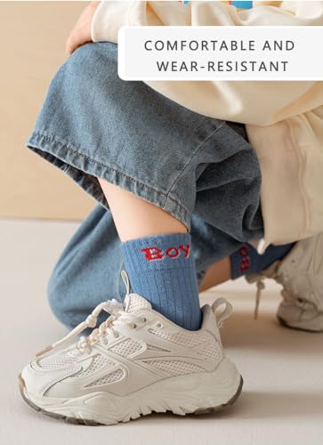 kiobrvhe Kids Cotton Animal Socks 10-Pairs Pack Cute Comfortable Cartoon Crew Socks Soft Breathable Toddler Sock (Style E,9-12T,US,Age,9 Years,12 Years)3