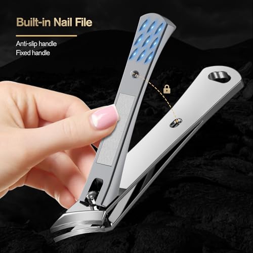 Image of FERYES Ingrown Nail Clipper - Slant Curved Blade Nail Clipper for Thick Toenails and Ingrown Nails, Podiatrist Toenail Clippers for Seniors and Men