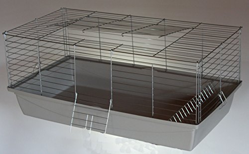 Nagerkäfig,Hasenkäfig,Meerschweinkäfig,Käfig,Rabbit,Zwergkaninchen ca. 100 x 54 x 43 cm weiß Cover