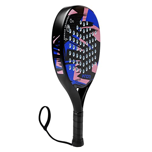 Image of Padel Racket Carbon Fiber Surface with EVA Memory Flex Foam Core Lightweight Padel Racquet