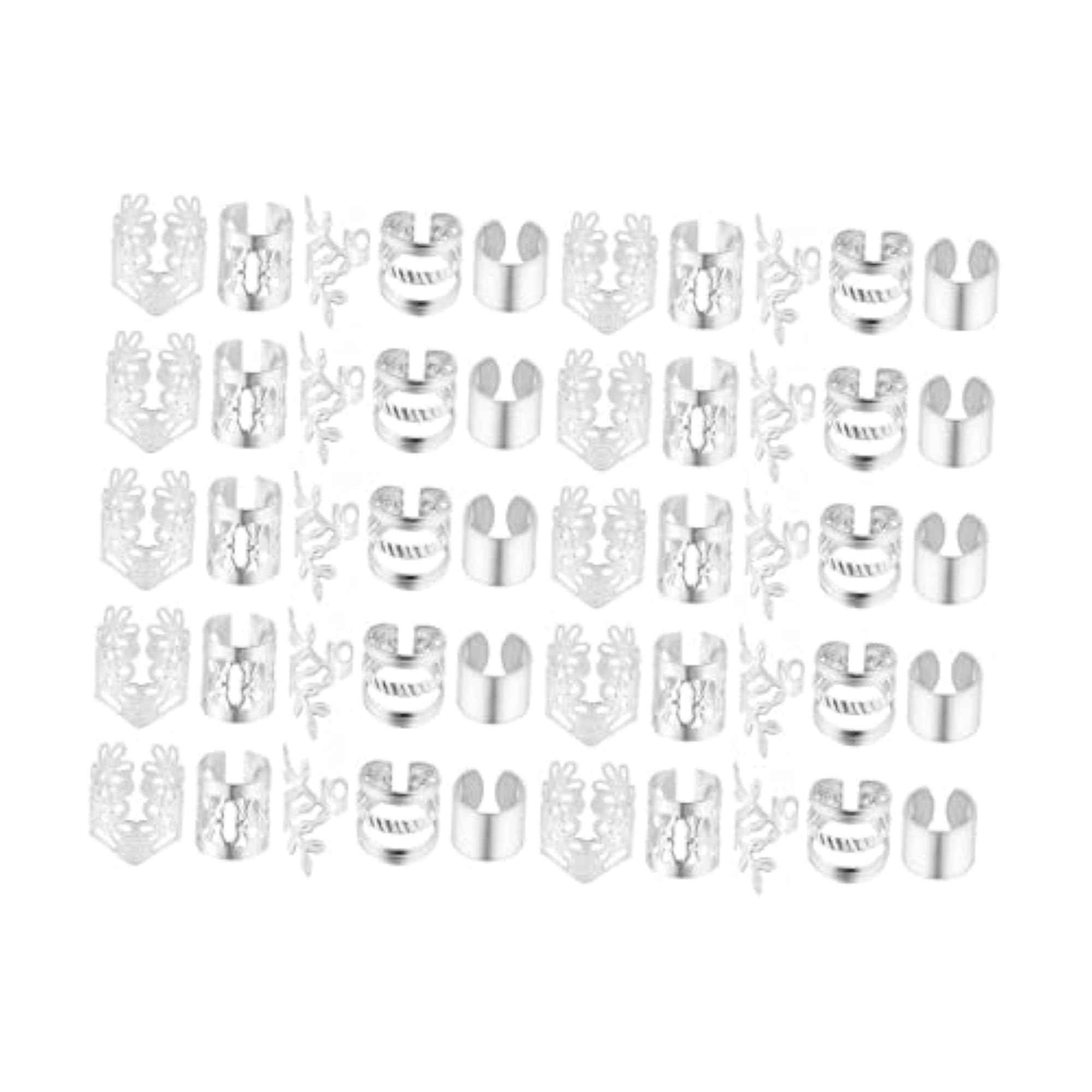 Braids Clips Hair Charms, 50pcs Set for Festivals