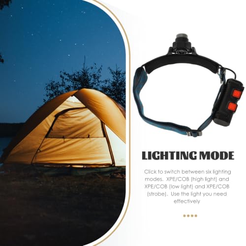 Linterna frontal recargable LED de Abs y PC con sensor de movimiento para senderismo 3