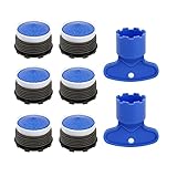 Wasserhahn-Extender-Belüfter, 8 PCS Belüfter Wasserhahn, M16 Umwelt Wasserhahn Belüfter mit Entfernungsschlüssel Werkzeug, Hochgeschwindigkeits-Wassereinsparung for Cache Belüfter for Küche Badezimmer