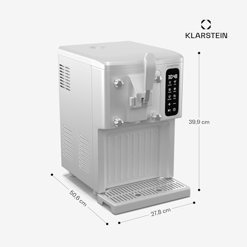 Klarstein SweetSwirl Eismaschine - 3-in-1 Für Eiscreme, Milchshakes & Smoothies, 1,5 L Tank, Touch-Display, Keep-Cool Modus, Reinigungsfunktion, Weiß – Bild 8