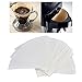 Filtres à café, 40 pièces/sac papier filtre à café non blanchi jetable pâte de bois forme de cône de papier pour cafetière goutte à goutte(blanche)