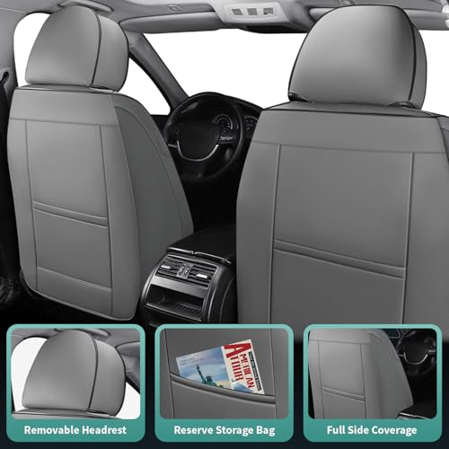 Image of Car Seat Covers for Chevy Impala 2000-2020 Leather Full Set