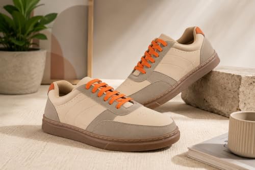 Image of Cruiser Men's Sneakers | Cushioned Insole Comfortable Shoes | Trendy & Stylish Modern Sneakers | Durable TPR Sole Casual Walking Footwear (2681)