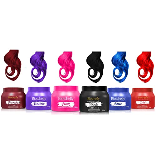 Mascara Tonalizante Biotchelly para cabelos, Colors, Premium, Club Barba, Hidrataçao, Coloraçao, Nut