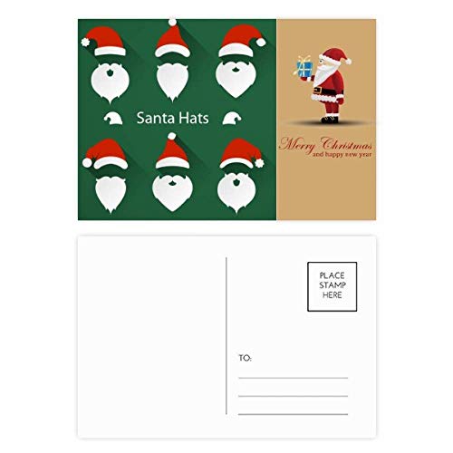 Cartes postales Joyeux Noël lot de 20 style Père Noël pour envoyer facilement vos voeux