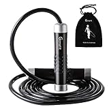 GonaFit Weighted Jump Rope Workout-1LB Professional Skipping Rope with Adjustable Length ,Heavy Jumpropes Adults Fitness Women Men,Cardio Boxing Endurance Training Exercise