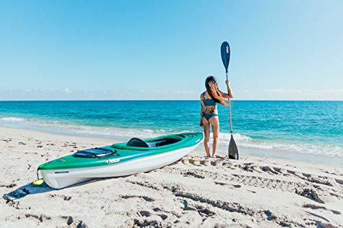 Image of Pelican- Standard Kayak Paddle - Aluminum Shaft and a Durable Polypropylene Blade - 0 /65 Blade Angle - with Drip Ring
