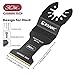 EZARC Carbide Oscillating Saw Blades, Multitool Blades Quick Release for Hard Material, Hardened Metal, Nails, Bolts and Screws, 3-Pack