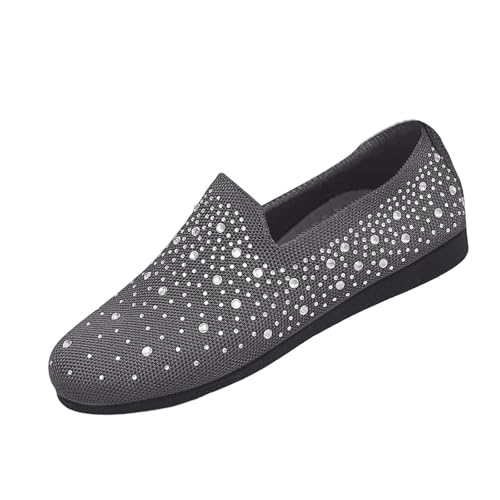 Zapatillas de estar por casa para mujer, con diamantes de imitación, transpirables, antideslizantes, para piscina, yoga, camping, 007, 38 EU