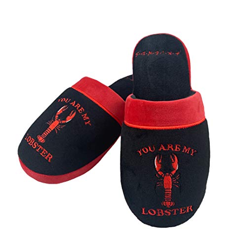 Groovy UK Womens Black Friends You Are My Lobster Slippers