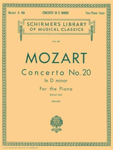 Mozart: Concerto No. 20 in D Minor K.466 | Schirmer Library