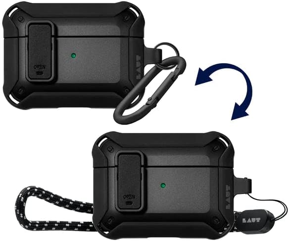 Miniatura 2 de LAUT - Funda ZENTRY para AirPods Pro (1 y 2 generación) - Negro