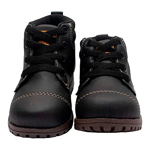 Bota Coturno Infantil Menino 09.02 (24, Preto)