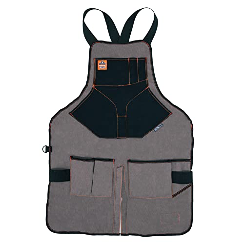 Image of Ergodyne - 13696 Arsenal 5705 Full Length Tool Work Apron, 13-Pockets, Gray