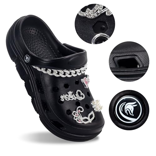 Image of PIMIO Garden Clogs for Women and Men,Slip On Work Shoes with Arch Support,Womens Mens Quick-Dry Water Shoes Casual Sandals,Comfortable Slippers