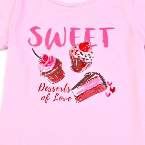 Image of Mirawise Girls 3 Pc Pajamas Sleepwear Cotton Pjs Clothes Set 4-13 Years