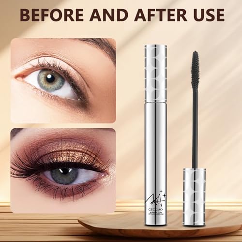 FEXPDL Waterproof Mascara Brown & Black 2 PCS Brown Mascara Waterproof Mascara Telescopic Natural Lashes Mascaras, Eye Make-up Hard Wearing Non-smudged, Non-caking, Lasts all day long. - Image 8