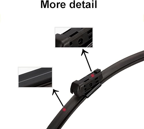 Miniatura 5 de Escobillas de limpiaparabrisas delantero compatibles con VW Passat B8 2015-2023, limpiaparabrisas limpio, cepillos de lluvia de automóvil, 26