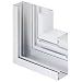 Produktbild GEWISS FLACHWINKEL 70 x 130 / 80 Brüstungskanal BR Schacht Elektro Fensterbank