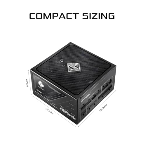 Image of ASRock Steel Legend SL-1200G 1200W 80 Plus Gold & Cybenetics Platinum Full Modular Power Supply ATX3.1 & PCIe5.1 Ready with Dual Color 12V-2x6 Cable 10 Years Warranty