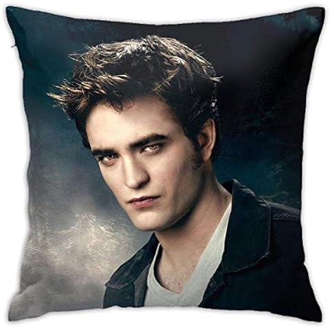 VinMea Edward Cullen The Twilight Saga Pillow Case Robert Pattinson Fashion Square Pillowcase Decor Throw Pillow Cover Cushion Case Home Decor,Square 16 X 16 Inches Cover
