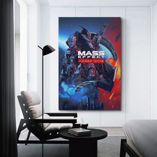 XOEDWOVM Mass Effect Game Poster Poster Decorative Painting Canvas Wall Posters And Art Picture Print Modern Family Bedroom Decor Posters 24x36inch(60x90cm) - Image 2