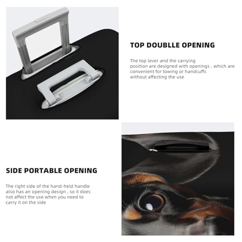 Luggage Cover Elastic Suitcase Cover Protector Pad Dachshund Luggage Covers Travel Suitcase Covers Carry On Luggage Sleeve Suitcase Baggage Sleeve for Adult Travel4