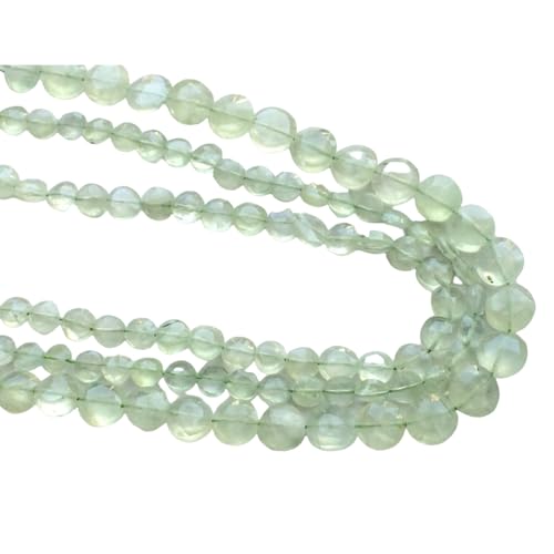 Perles Prehnite facettées 13 pouces pour atelier bijoux bohème