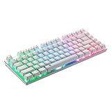❤ (US Layout ) Kompaktes und ergonomisches Design 81 Tasten Tastatur für Gaming und produktives Arbeiten