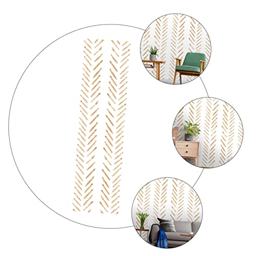 Veemoon 1 Unidade Papel De Parede Liso Geométrico Decalques De Parede De Pvc Parede Da Sala Se Apega